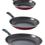 Sartén X3und 20 24 Y 32cm Negro Home Collection Negro-rojo