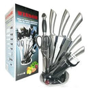 Set Juego Cuchillos 9 Piezas Winsor Acero Inoxidable