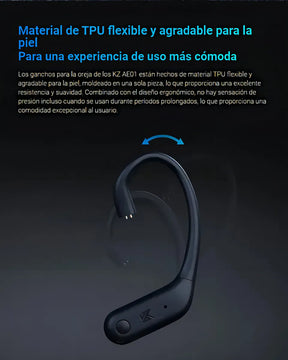 Modulo Kz Ae01 Gancho Inalámbricos Bluetooth 5.4 C Pin Color Negro Luz Negro