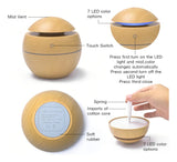 Humidificador Mini Umidificador Umidificador de Ar Mini Umidificador e Aromatizador con voltaje de marrón claro