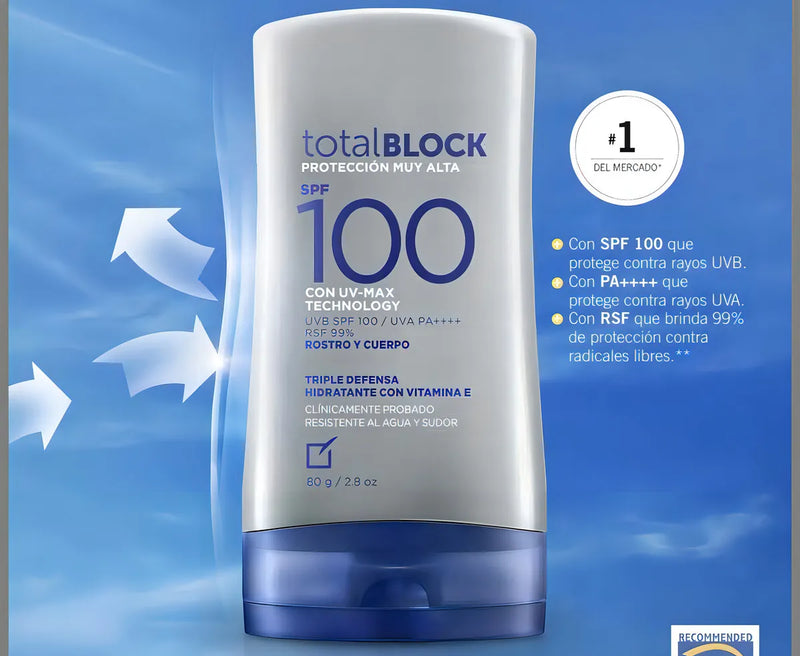 Yanbal Bloqueador Total Block Spf 100 - Ml