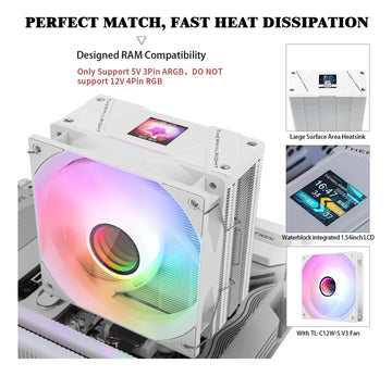 Disipador Thermalright Assassin Spirit 120 Vision Argb White