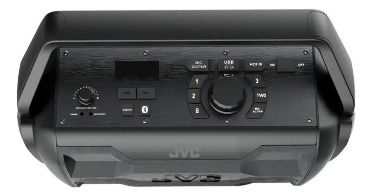 Bocina Portatil Jvc Rover 30 Hrs Resistente Al Agua Usb Aux. Color Negro XS-S521PB