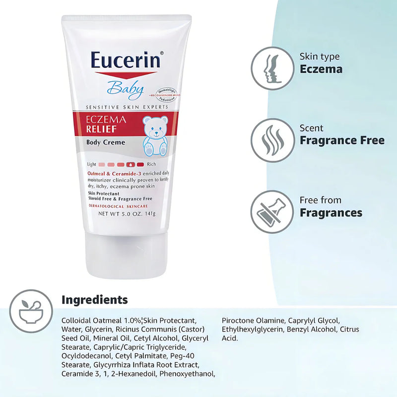 Eucerin Baby Crema Corporal Alivio Piel Eczema Bebe