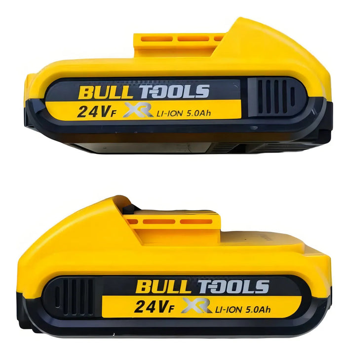 Taladro Inalámbrico 24v Percutor Trabajo Pesado 2 Baterias Protool 2401 Amarillo