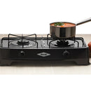 Placa de cocina con alimentación a gas - Haceb COCINETA AR GAS-2 GP color negro - 2 hornallas