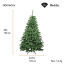 Árbol De Navidad Pino Navideño 1.90 M Grande Con Soporte Color Verde