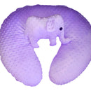 Almohada Cojín Materno De Lactancia Multiusos Color Lila Claro