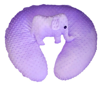 Almohada Cojín Materno De Lactancia Multiusos Color Lila Claro