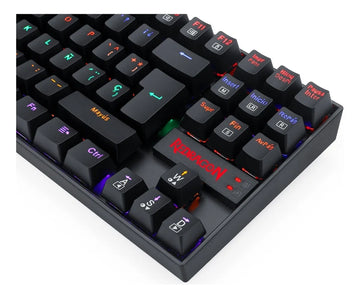 Teclado Mecánico Redragon Kumara Rainbow K552-kr-sp Teclado Negro Idioma Español Latinoamérica