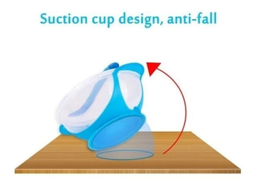 Set Tazon Cuchara Bowl Antideslizante Para Bebe Antiderrame Color