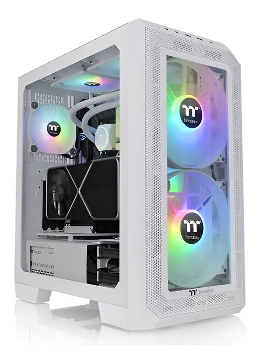 Chasis Thermaltake View 300 Mx + 3 Ventilador Rgb- Blanco