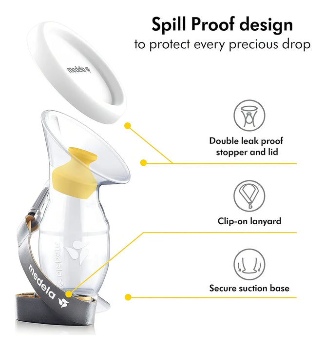 Extractor De Leche Manual Recolector De Silicona Medela