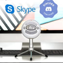 Micrófono Blue Snowball Ice Condensador Cardioide color blancoS