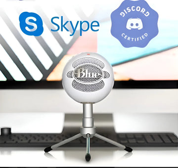 Micrófono Blue Snowball Ice Condensador Cardioide color blancoS