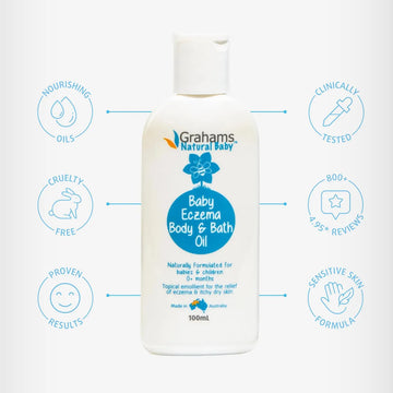 Grahams Natural Aceite Corporal Y De Baño Para Eccema Para.