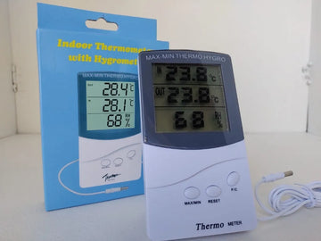 Termohigrómetro Digital + Batería + Imán + Sonda De 1.5 Metr