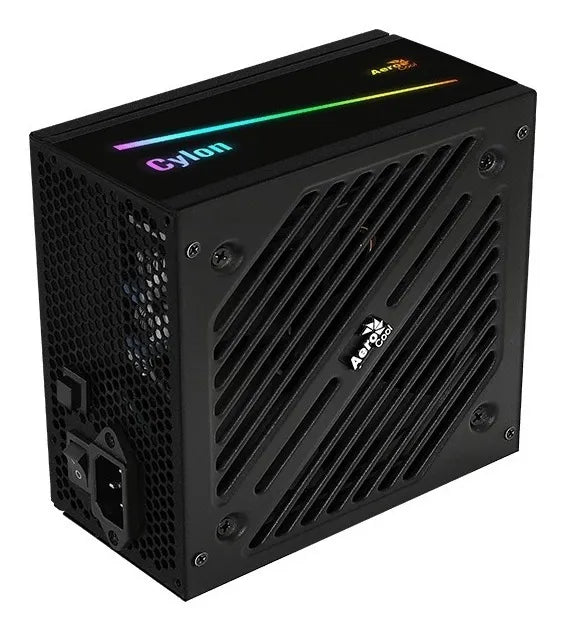 Fuente De Poder Aerocool Cylon Rgb 600w Oem 80+ Bronce Oem Black
