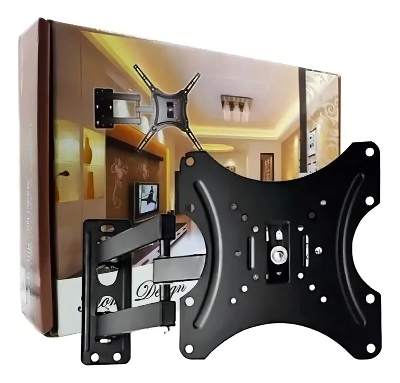 Soporte De Tv Brazo Escualizable 14 55 Hdl-117b-2 Color Negro