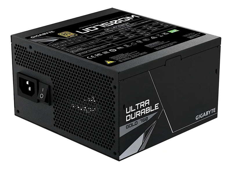 Fuente de poder para PC Gigabyte Gp-Ud750gm 750W negra