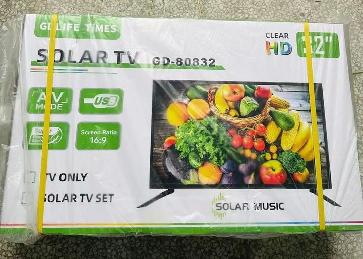 Televisor Solar 32 Pulgadas Batería 60000 Mah Panel Solar