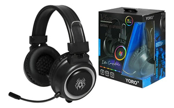Audifonos Gamer Yoro V5 RGB con Luz RGB Diadema Auricular Cable Microfono