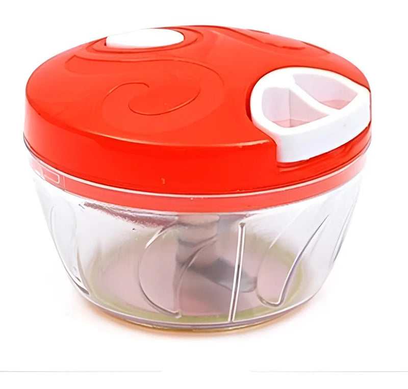 Mini procesador manual de trituración de alimentos con ajo y cebolla