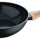 Set X 3 Piezas ,sarten 28cms,asador 36x23cms Y Wok De 26cms Color Negro