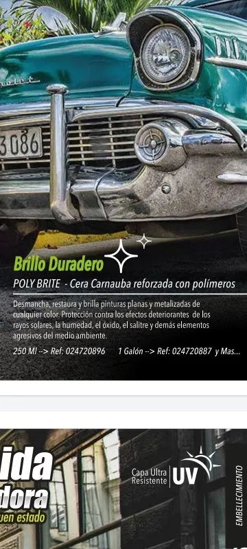 Cera Poly Brite X 6 Unidades (brilla, Desmancha Y Proteje)**