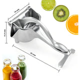Pack de 2 Exprimidores Manuales de Frutas en Aluminio Ideal para Limones y Naranjas Duradero y Fácil de Usar Chef Master