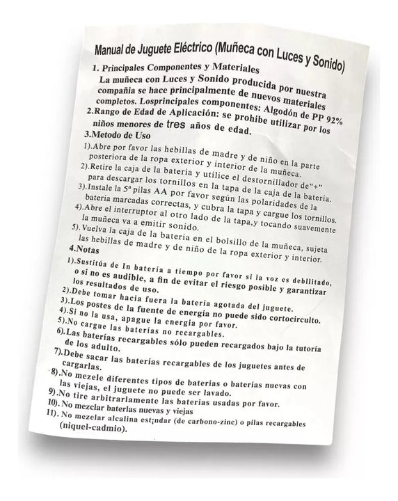 Muñeca Inteligente Bebe Real Juguete Interactivo Didáctico