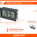 Termómetro Digital Nevera Refrigera Acuario Carro Pilas Imán