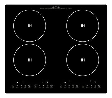 Estufa De Inducción 4 Puestos Estufa Empotrable Digital Cristal Negro