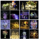 Luces Micro Led Decoración Luz Navidad Pilas Alambre Agua 3m