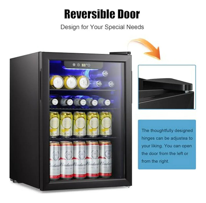 Nevera Mini De Bebidas Antarctic Star - Puerta De Vidrio, Ac