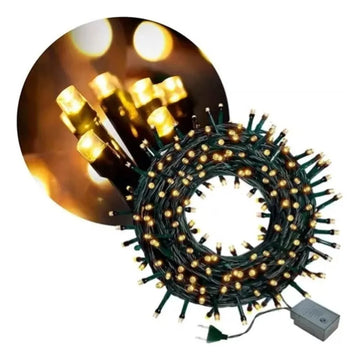 Instalación Navideña Decoración 300 Luces Cálidas Arbolito