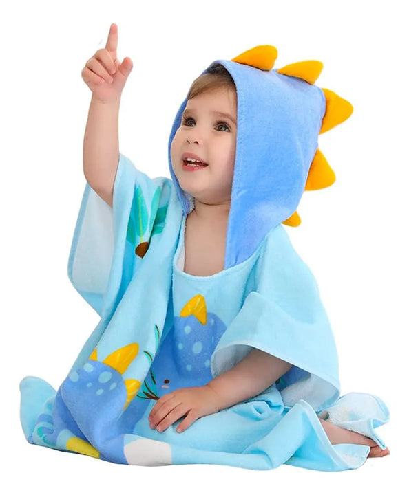 Gneliwm Toalla De Bao Con Capucha Para Nios, Poncho De Algod