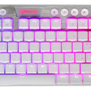 Teclado Gamer Inalámbrico Redragon Horus K621w Tkl Blanc Rgb Idioma Español Latinoamérica Color Del Teclado Blanco