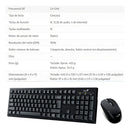 Combo Inalámbrico Teclado Y Mouse Genius Km 8101 Color del teclado Negro