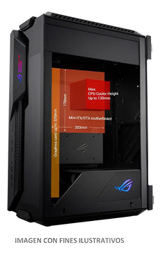 Chasis / Caja Asus Rog Z11 Mini Itx Argb Color Negro