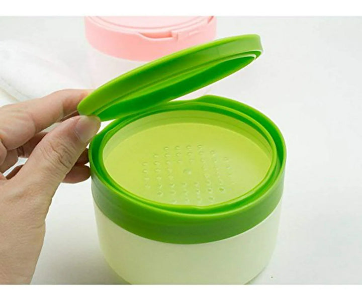 Caja Dispensadora De Talco Para Bebé Con Puff Y Sifter - Ver