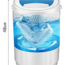 Mini Lavadora Portátil, Semiautomática Azul Claro
