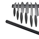 Soporte Para Cuchillos Tijeras Imán Riel Magnético 55 Cm Negro