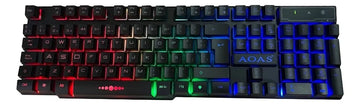 Combo Gamer 4-en-1 Aoas : Teclado, Mouse, Pad, Diadema