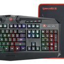 Kit de teclado y mouse gamer Redragon S101-BA Español de color negro