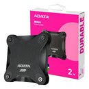 Unidad Solida Externa Adata Sd620 2tb Usb 3.2 (usb-a) Color Negro