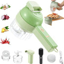 Cortador de verduras eléctrico recargable 4 en 1