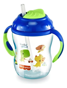 Copa Fisher-price First Moments Azul 270 Ml Pajita