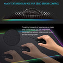Mouse Pad Gamer Rgb Led 30x80cm Tapete Almohadilla Grande Negro