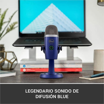 Micrófono Blue Yeti Nano Condensador Omnidireccional color shadow greyS